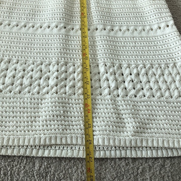 Aritzia Wilfred White Crochet-Knit Skirt - Picture 5 of 7